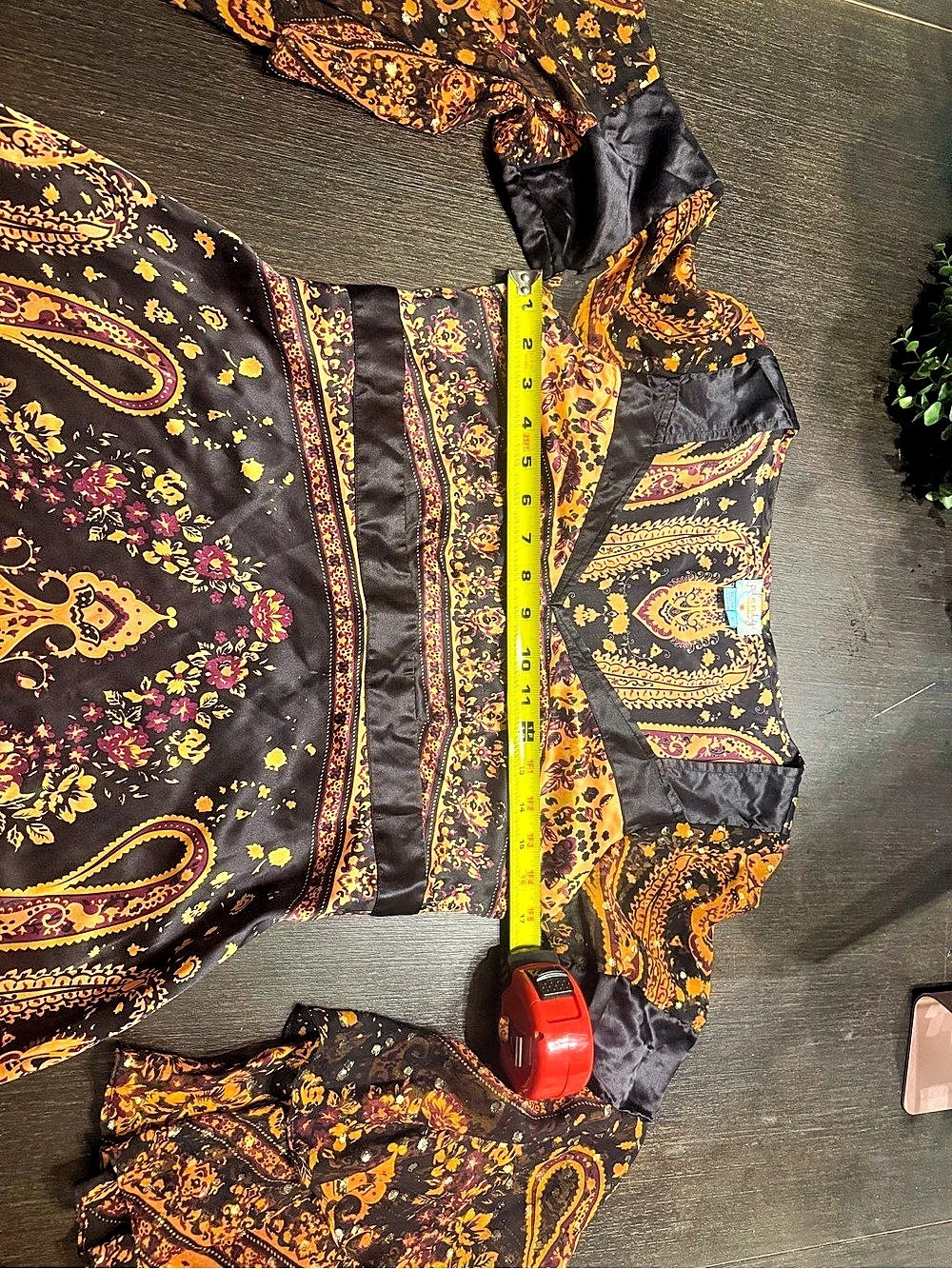 Vintage Plenty by Tracy Reese  Y2K Silk Paisley Bell Sleeve Tunic Blouse - Picture 8 of 9